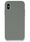 Mey İthalat®  iPhone XS Max Kılıf Lansman Legant Silikon - Gri