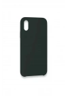 Mey İthalat®  iPhone XS Max Kılıf Lansman Legant Silikon - Koyu Yeşil