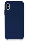 Mey İthalat®  iPhone XS Max Kılıf Lansman Legant Silikon - Lacivert