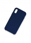 Mey İthalat®  iPhone XS Max Kılıf Lansman Legant Silikon - Lacivert