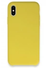 Mey İthalat®  iPhone XS Max Kılıf Lansman Legant Silikon - Sarı