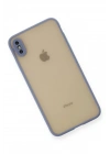 Mey İthalat®  iPhone XS Max Kılıf Montreal Silikon Kapak - Gri