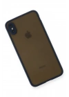 Mey İthalat®  iPhone XS Max Kılıf Montreal Silikon Kapak - Lacivert