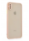 Mey İthalat®  iPhone XS Max Kılıf Montreal Silikon Kapak - Pembe