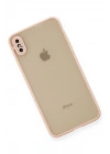 Mey İthalat®  iPhone XS Max Kılıf Montreal Silikon Kapak - Pembe