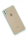 Mey İthalat®  iPhone XS Max Kılıf Montreal Silikon Kapak - Turkuaz