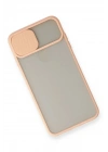 Mey İthalat®  iPhone XS Max Kılıf Palm Buzlu Kamera Sürgülü Silikon - Pembe