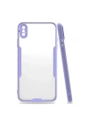 Mey İthalat®  iPhone XS Max Kılıf Platin Silikon - Lila