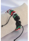 Mey İthalat® Karışık Renk İpli Deri Erkek Bileklik