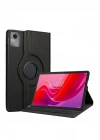 Mey İthalat®  Lenovo Tab M11 TB330FU 360 Tablet Deri Kılıf - Siyah