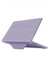 Mey İthalat®  Macbook Air 15 2023 Macbook Kumaş Kapak - Mor