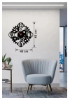Mey İthalat® Mekanik Dişli Çark Tasarım Ahşap Duvar Saati - 40x40 cm Steampunk Dekor