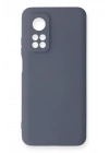 Mey İthalat®   Mi 10T Kılıf Nano içi Kadife Silikon - Gri