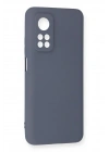Mey İthalat®   Mi 10T Kılıf Nano içi Kadife Silikon - Gri