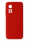 Mey İthalat®   Mi 10T Kılıf Nano içi Kadife Silikon - Kırmızı