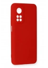 Mey İthalat®   Mi 10T Kılıf Nano içi Kadife Silikon - Kırmızı