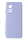 Mey İthalat®   Mi 10T Kılıf Nano içi Kadife Silikon - Lila