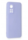 Mey İthalat®   Mi 10T Kılıf Nano içi Kadife Silikon - Lila