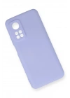 Mey İthalat®   Mi 10T Kılıf Nano içi Kadife Silikon - Lila