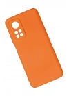 Mey İthalat®   Mi 10T Kılıf Nano içi Kadife Silikon - Turuncu