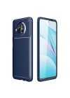 Mey İthalat®   Mi 10T Lite Kılıf Auto Focus Karbon Kapak - Lacivert