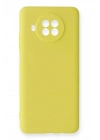 Mey İthalat®   Mi 10T Lite Kılıf Nano içi Kadife Silikon - Sarı
