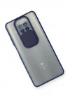 Mey İthalat®   Mi 10T Lite Kılıf Palm Buzlu Kamera Sürgülü Silikon - Lacivert