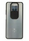 Mey İthalat®   Mi 10T Lite Kılıf Palm Buzlu Kamera Sürgülü Silikon - Siyah