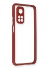 Mey İthalat®   Mi 10T Pro Kılıf Miami Şeffaf Silikon - Fuşya