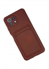 Mey İthalat®   Mi 11 Kılıf Kelvin Kartvizitli Silikon - Bordo