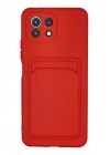 Mey İthalat®   Mi 11 Kılıf Kelvin Kartvizitli Silikon - Kırmızı