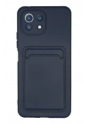 Mey İthalat®   Mi 11 Kılıf Kelvin Kartvizitli Silikon - Lacivert