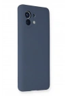 Mey İthalat®   Mi 11 Kılıf Nano içi Kadife Silikon - Gri