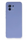 Mey İthalat®   Mi 11 Kılıf Nano içi Kadife Silikon - Lila