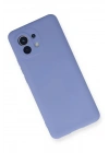 Mey İthalat®   Mi 11 Kılıf Nano içi Kadife Silikon - Lila