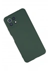 Mey İthalat®   Mİ 11 Lite Kılıf Nano içi Kadife Silikon - Koyu Yeşil