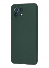 Mey İthalat®   Mİ 11 Lite Kılıf Nano içi Kadife Silikon - Koyu Yeşil