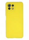 Mey İthalat®   Mİ 11 Lite Kılıf Nano içi Kadife Silikon - Sarı