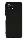 Mey İthalat®   Mİ 11 Lite Kılıf Nano içi Kadife Silikon - Siyah