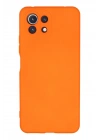 Mey İthalat®   Mİ 11 Lite Kılıf Nano içi Kadife Silikon - Turuncu