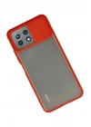Mey İthalat®   Mİ 11 Lite Kılıf Palm Buzlu Kamera Sürgülü Silikon - Kırmızı