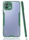 Mey İthalat®   Mİ 11 Lite Kılıf Platin Silikon - Yeşil