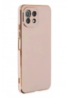 Mey İthalat®   Mİ 11 Lite Kılıf Volet Silikon - Pembe