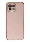 Mey İthalat®   Mİ 11 Lite Kılıf Volet Silikon - Pembe