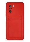 Mey İthalat®   Mi 11i Kılıf Kelvin Kartvizitli Silikon - Kırmızı