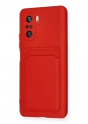 Mey İthalat®   Mi 11i Kılıf Kelvin Kartvizitli Silikon - Kırmızı