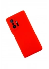 Mey İthalat®   Mi 11T Pro Kılıf Nano içi Kadife Silikon - Kırmızı