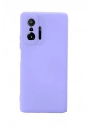 Mey İthalat®   Mi 11T Pro Kılıf Nano içi Kadife Silikon - Lila