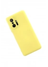Mey İthalat®   Mi 11T Pro Kılıf Nano içi Kadife Silikon - Sarı