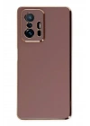 Mey İthalat®   Mi 11T Pro Kılıf Volet Silikon - Kırmızı